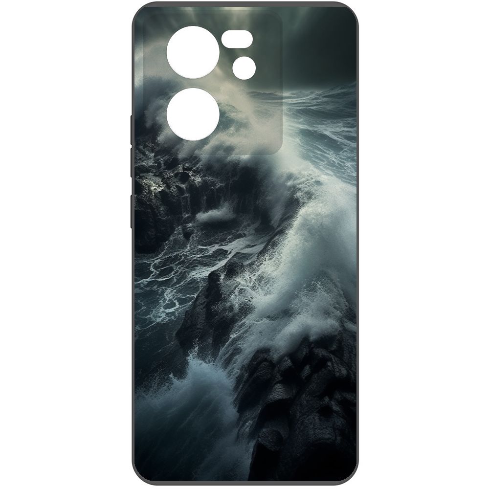 

Чехол-накладка Krutoff Soft Case Шторм для Xiaomi 13T Pro черный