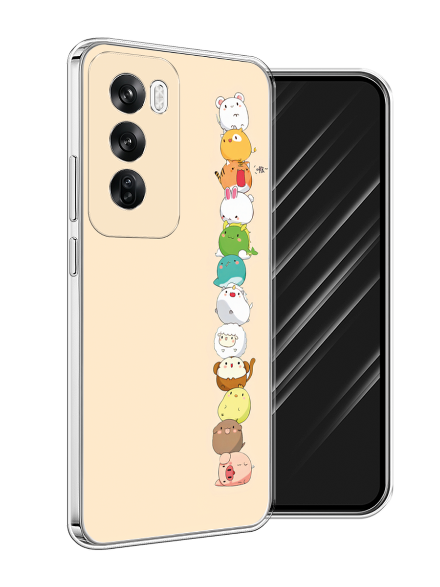 

Чехол Awog на Oppo Reno 12 "Питомцы Чиби", Желтый, 2517450-1
