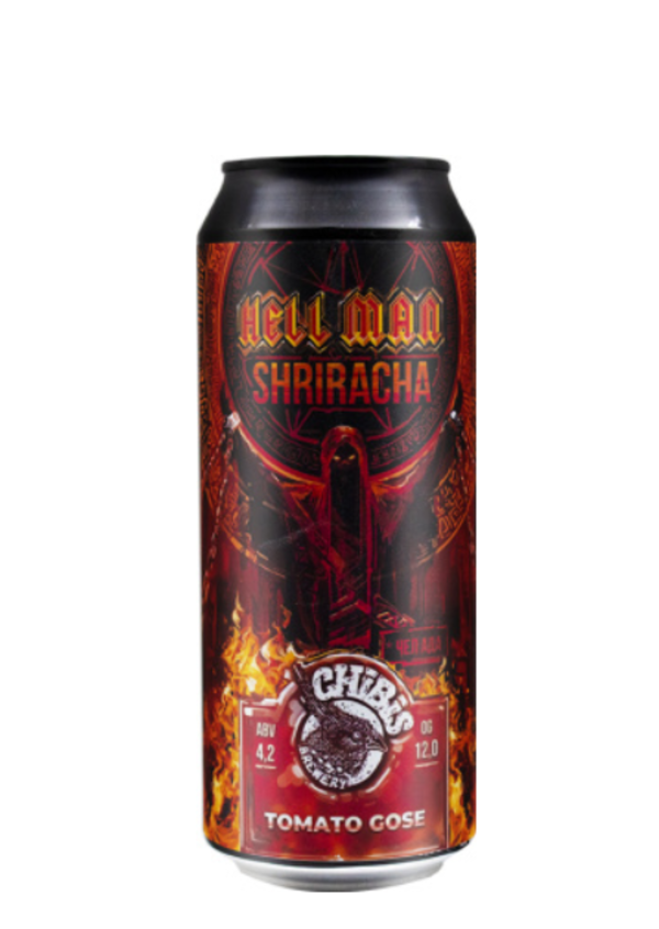 

Пиво Chibis Hell Man Shriracha ж/б 0,5 л, Красное, ТН-00004823