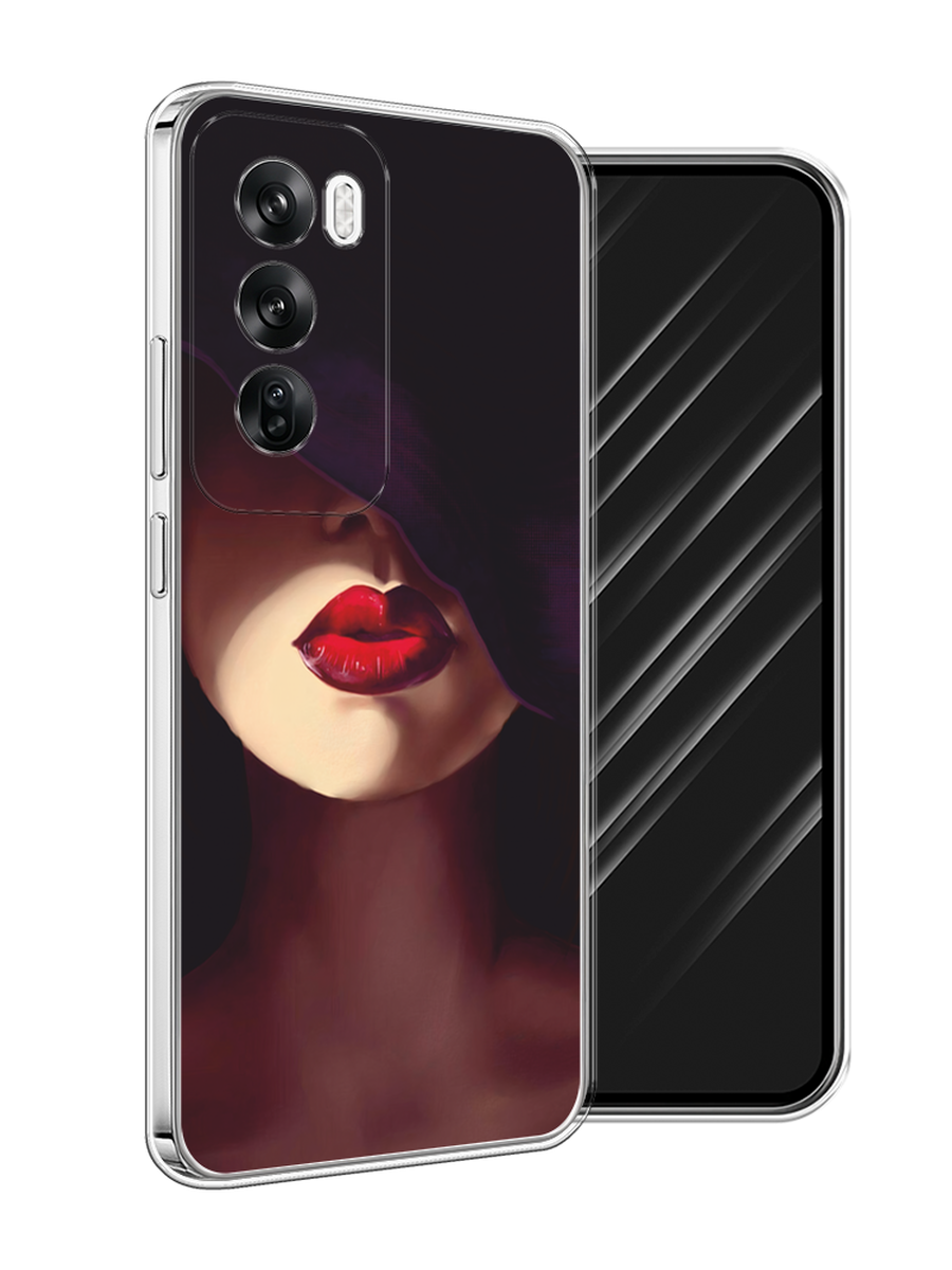 

Чехол Awog на Oppo Reno 12 "Красные губы", Черный;бежевый;красный, 2517450-1