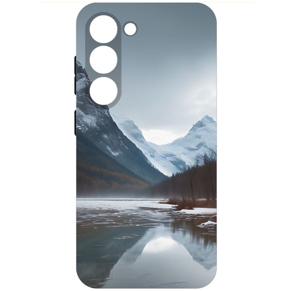 

Чехол-накладка Krutoff Soft Case Весенняя оттепель для Samsung Galaxy S23 черный