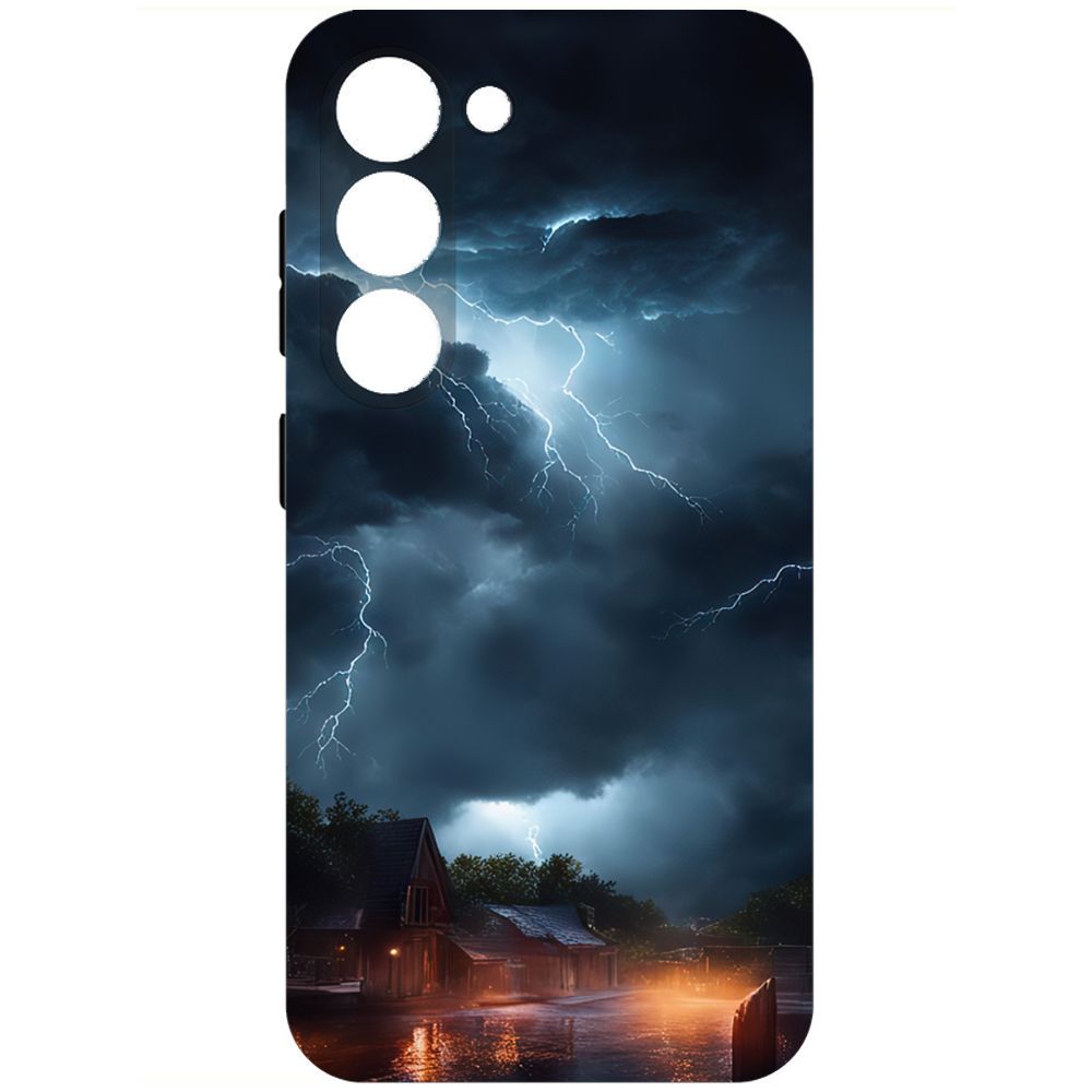 

Чехол-накладка Krutoff Soft Case Ночная гроза для Samsung Galaxy S23 черный