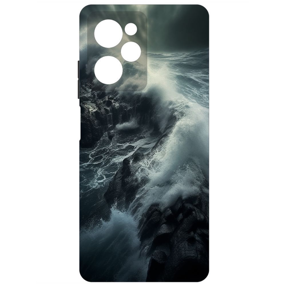 

Чехол-накладка Krutoff Soft Case Шторм для Poco X5 Pro черный