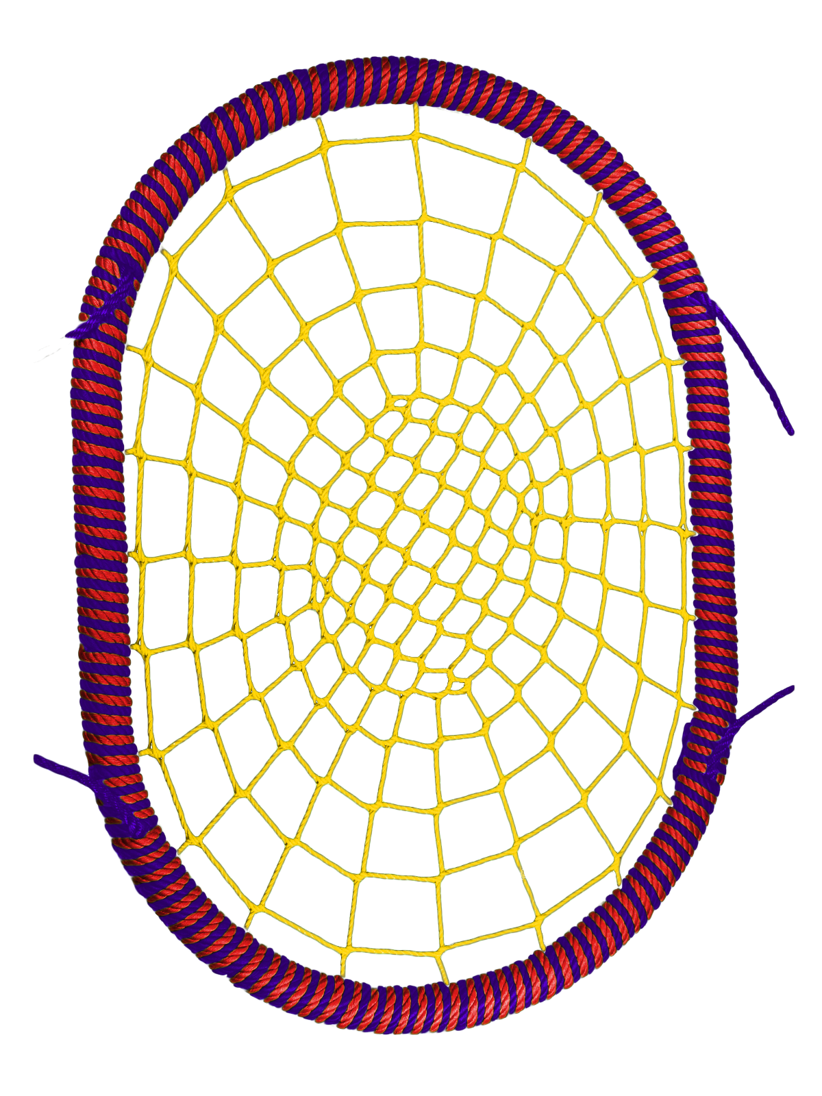 фото Овальные подвесные качели гнездо размер 100x140 см толщина обода 72 мм канат обода 16 мм jinn