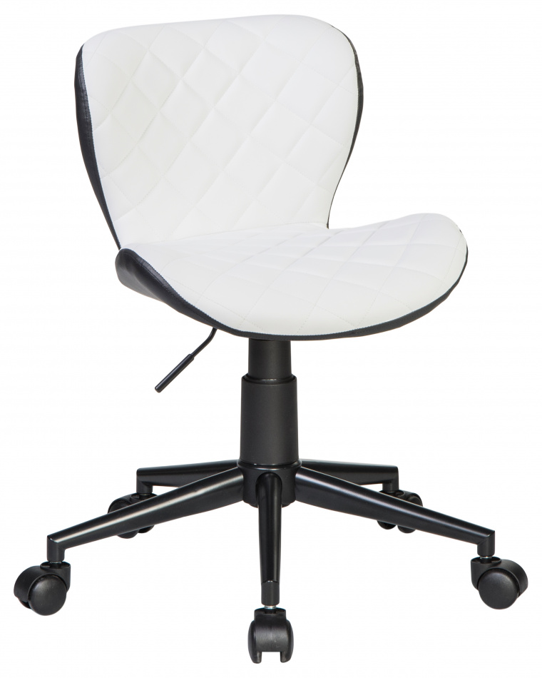 фото Офисное кресло для персонала dobrin rory lm-9700 (бело-чёрный) logomebel