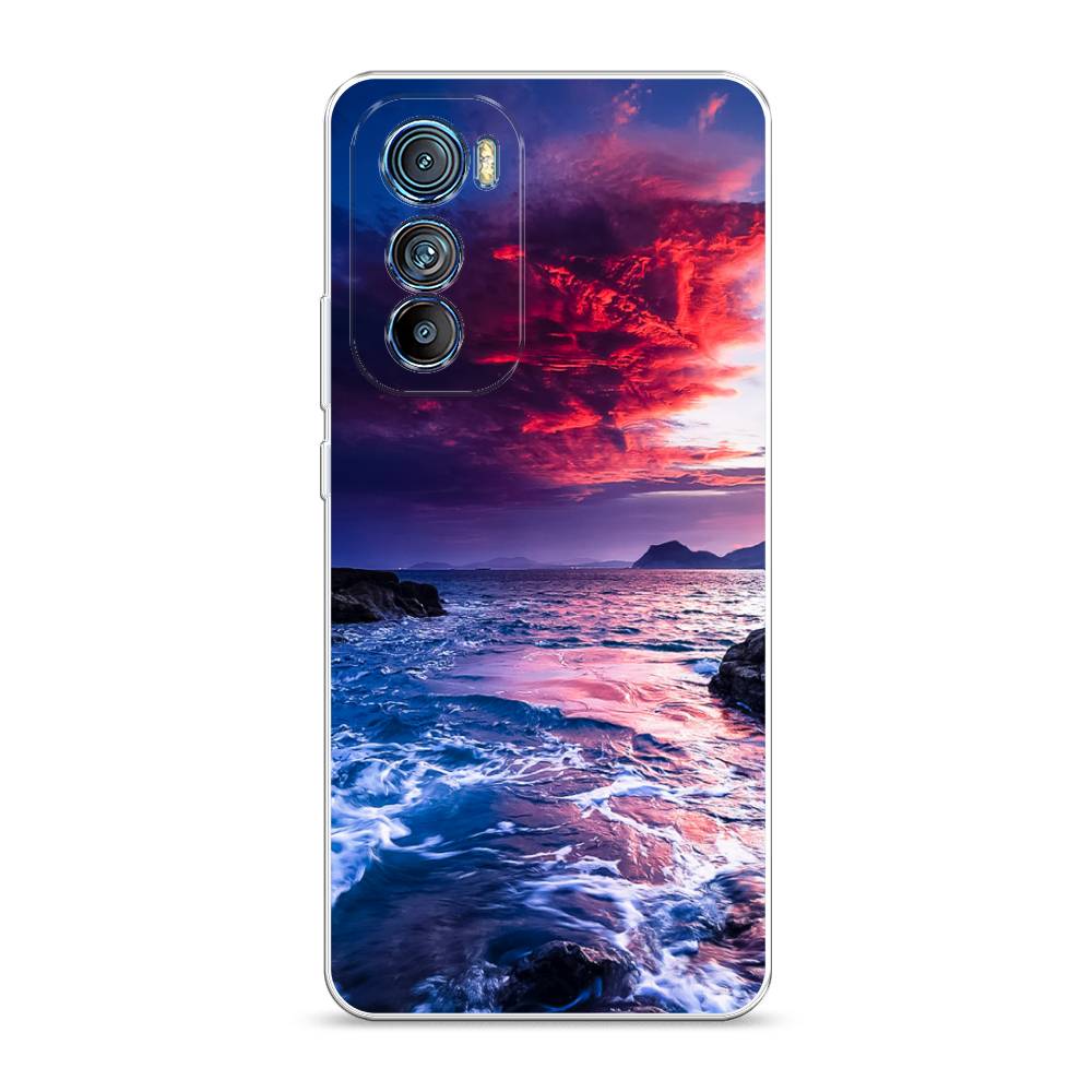 

Чехол силиконовый Awog "Волны 1" для Motorola Edge 30, Разноцветный