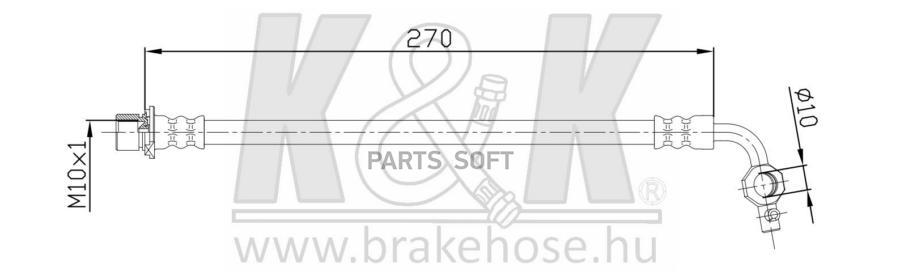 

Шланг Тормозной Toyota Rav 4 Ii (Sxa2) 1.8 Vvti 02.01- K&K Ft0101