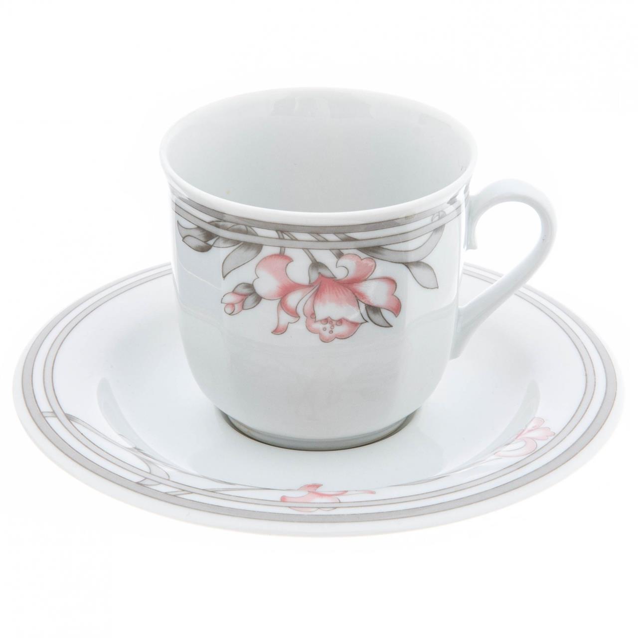 

Кофейная пара, Винтаж, с цветочным декором, фарфор, деколь, Германия, 2000-2010 гг., 364048