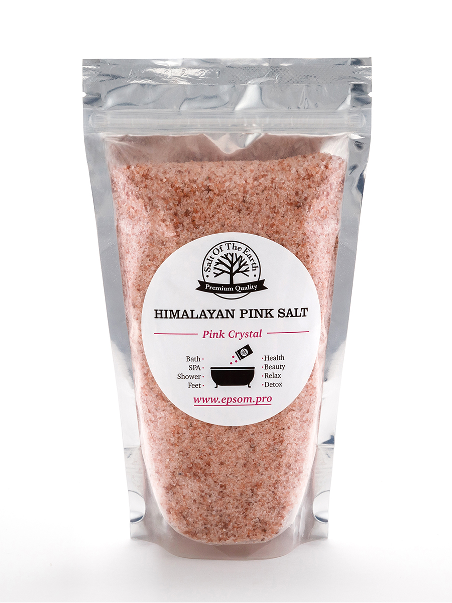 Розовая гималайская соль для ванн Salt Of The Earth 2,5 кг (мелкий помол) соль гималайская для ванны family forever factory organic boom возбуждение афродизиак 300г