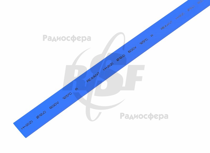 Трубка термоусадочная 12.0x1000 синяя, 1 метр