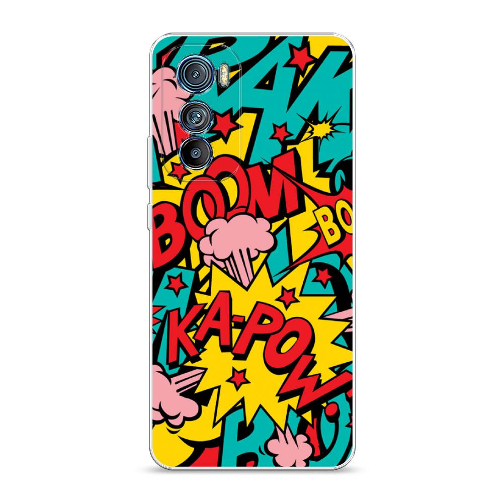 

Чехол силиконовый Awog "Постер pop art" для Motorola Edge 30, Разноцветный