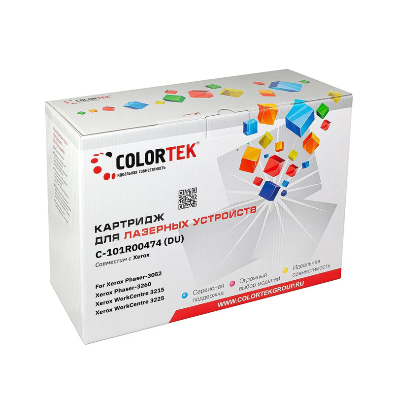 

Картридж для лазерного принтера Colortek 101R00474, черный, совместимый, 101R00474