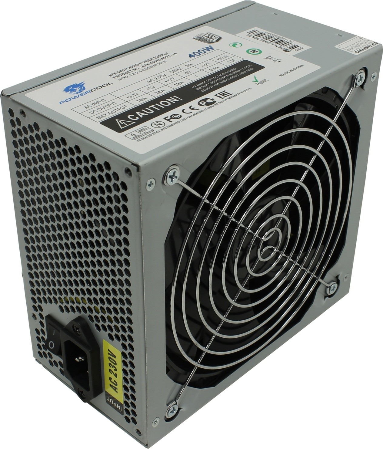 фото Блок питания powercool 400w (atx-400w-apfc)