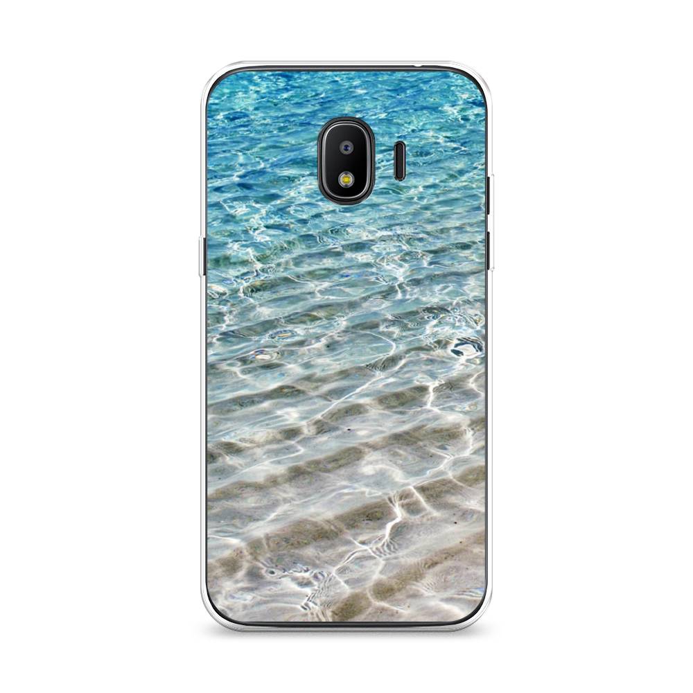 

Чехол Awog на Samsung Galaxy J2 2018 "Волны 10", Голубой, 25650-4