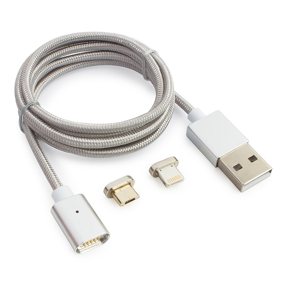 

Кабель Gembird CABLEXPERT CC-USB2-AMLM3-1M (CC-USB2-AMLM31-1M), Серебряный, CABLEXPERT CC-USB2-AMLM3-1M