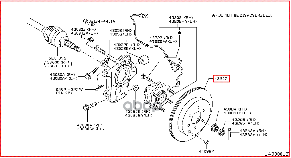 

Диск Тоpмозной Задний NISSAN 432061LB0A