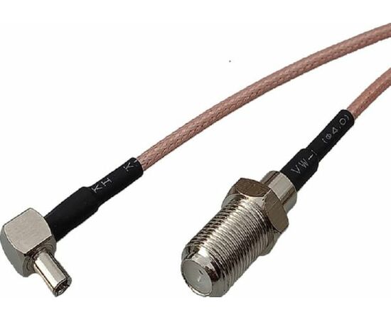 

Адаптер для модема пигтейл TS9-F female кабель RG316, Серый