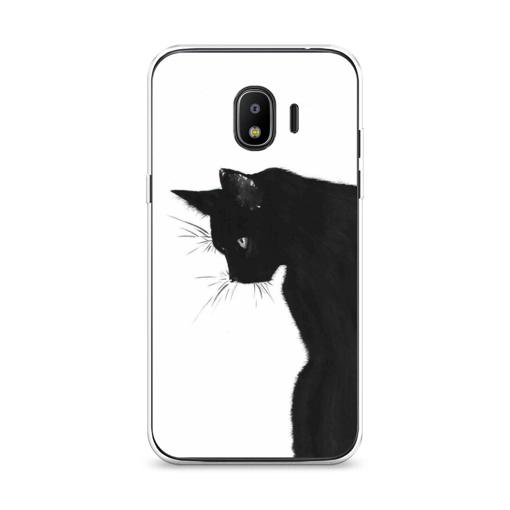 

Чехол Awog на Samsung Galaxy J2 2018 "Black cat", Черный;белый, 25650-1