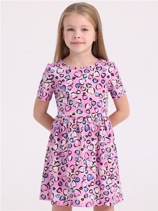 Платье детское Апрель 251дев001нД2Р, розовый, 134