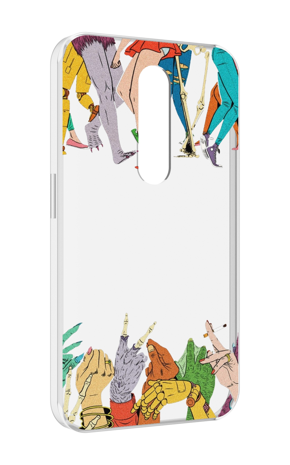 

Чехол MyPads разные персонажи пальчики для Motorola Moto X Force (XT1585 / XT1581), Прозрачный, Tocco