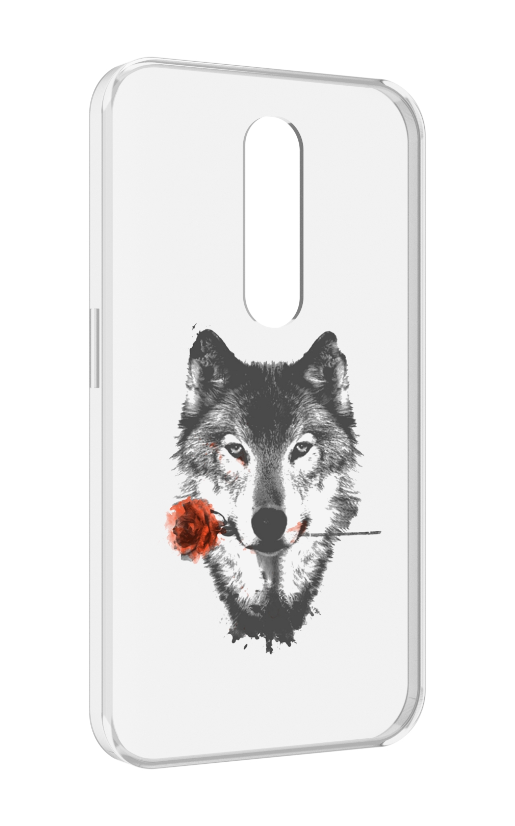 

Чехол MyPads волк с розой для Motorola Moto X Force (XT1585 / XT1581), Прозрачный, Tocco
