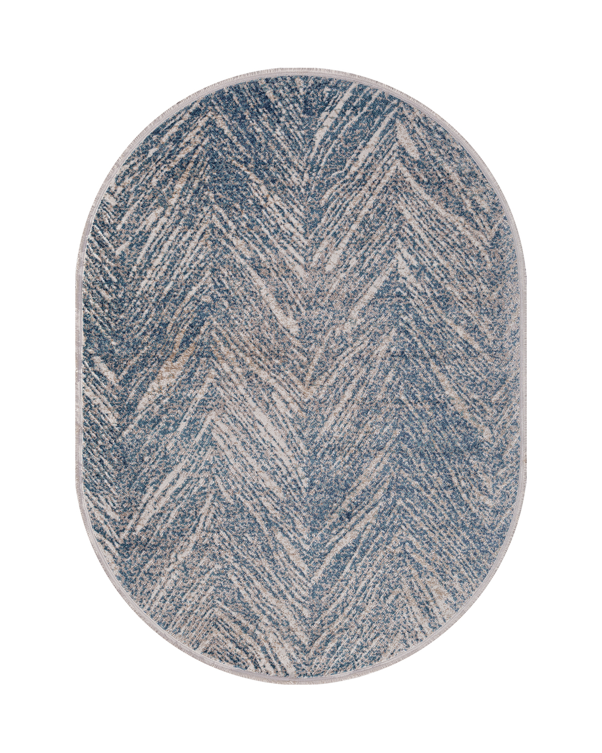 

Ковёр Merinos Morocco 80x140 овальный синий/бежевый D854