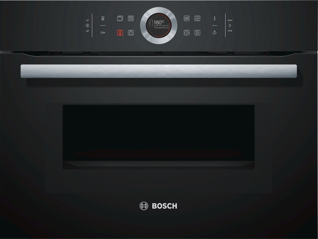 

Встраиваемый электрический духовой шкаф Bosch CMG633BB1 черный, серебристый, CMG633BB1