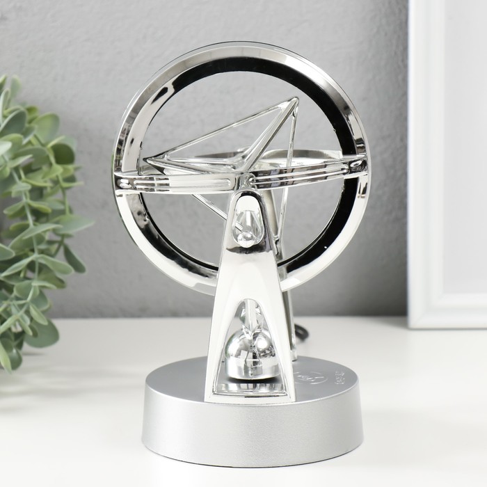 

Маятник пластик "Пирамида" серебро, от USB 10,5х12,5х19 см, Серебристый