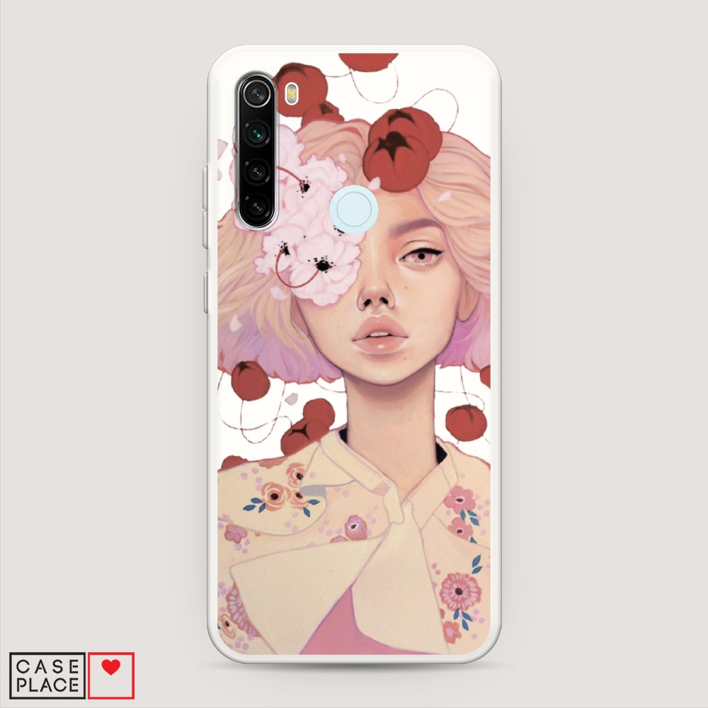 фото Матовый силиконовый чехол "цветочная анархия" на xiaomi redmi note 8t awog