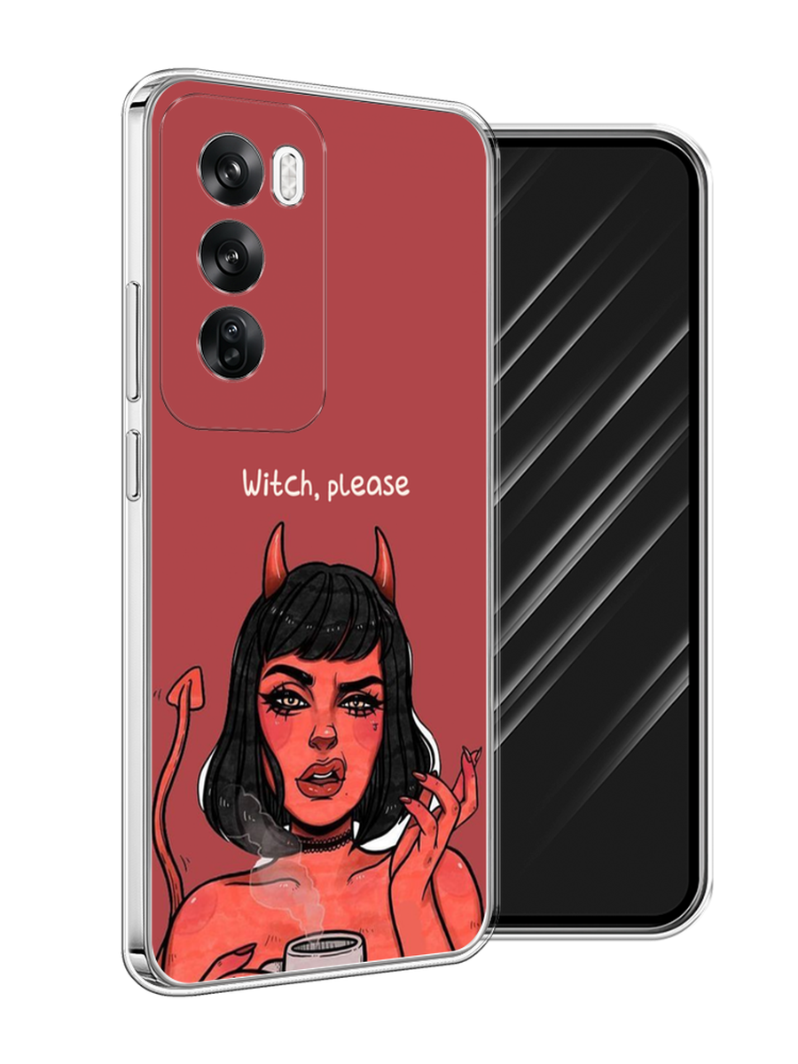 

Чехол Awog на Oppo Reno 12 "Evil Girl", Бордовый;черный, 2517450-1
