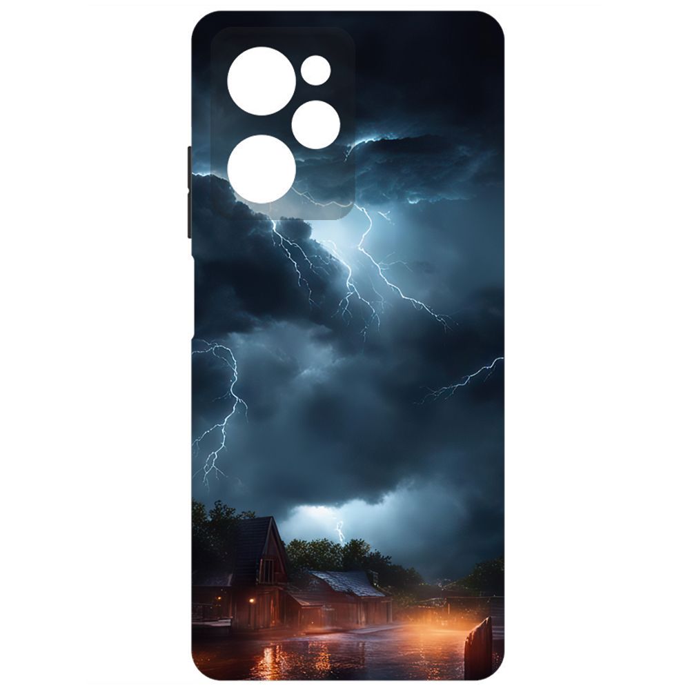 

Чехол-накладка Krutoff Soft Case Ночная гроза для Poco X5 Pro черный
