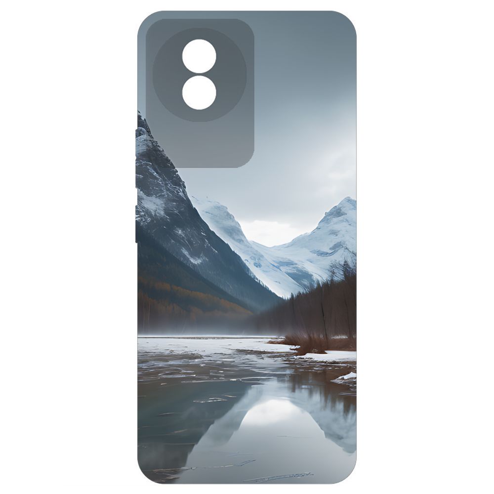 

Чехол-накладка Krutoff Soft Case Весенняя оттепель для Vivo Y02 черный