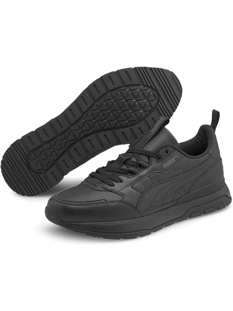 Кроссовки унисекс PUMA R78 Trek Lth черные 10 UK черный