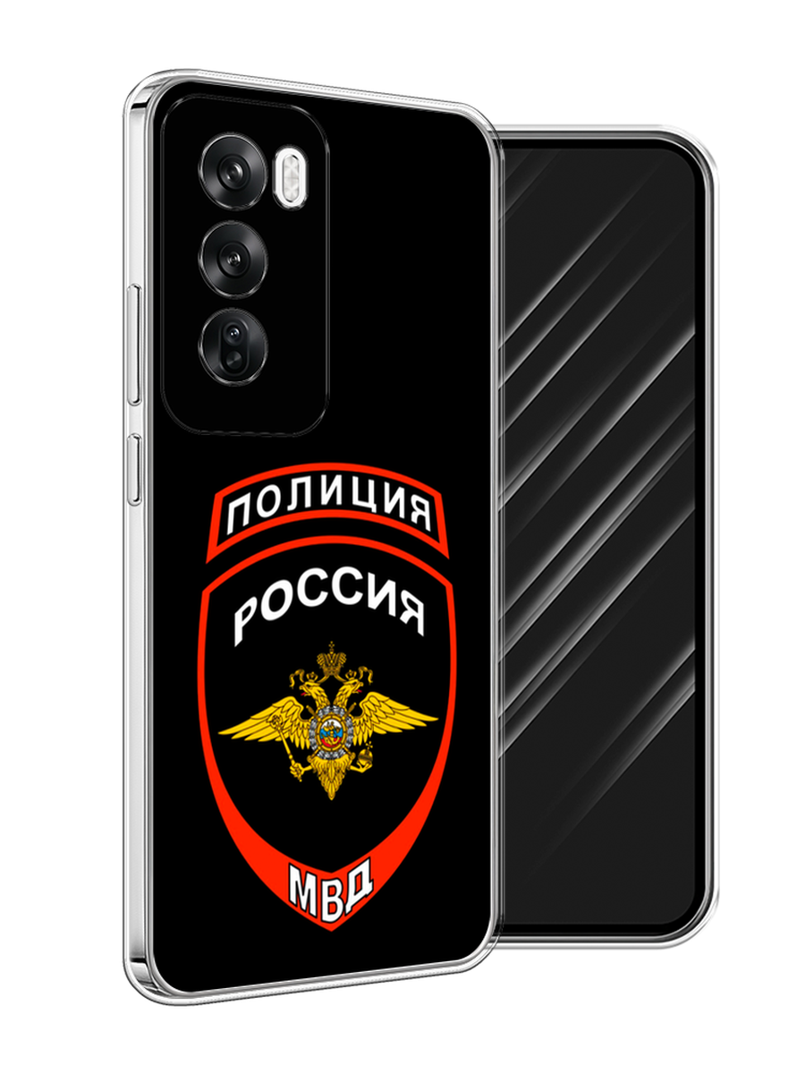 

Чехол Awog на Oppo Reno 12 "Полиция шеврон", Черный;красный;белый, 2517450-1