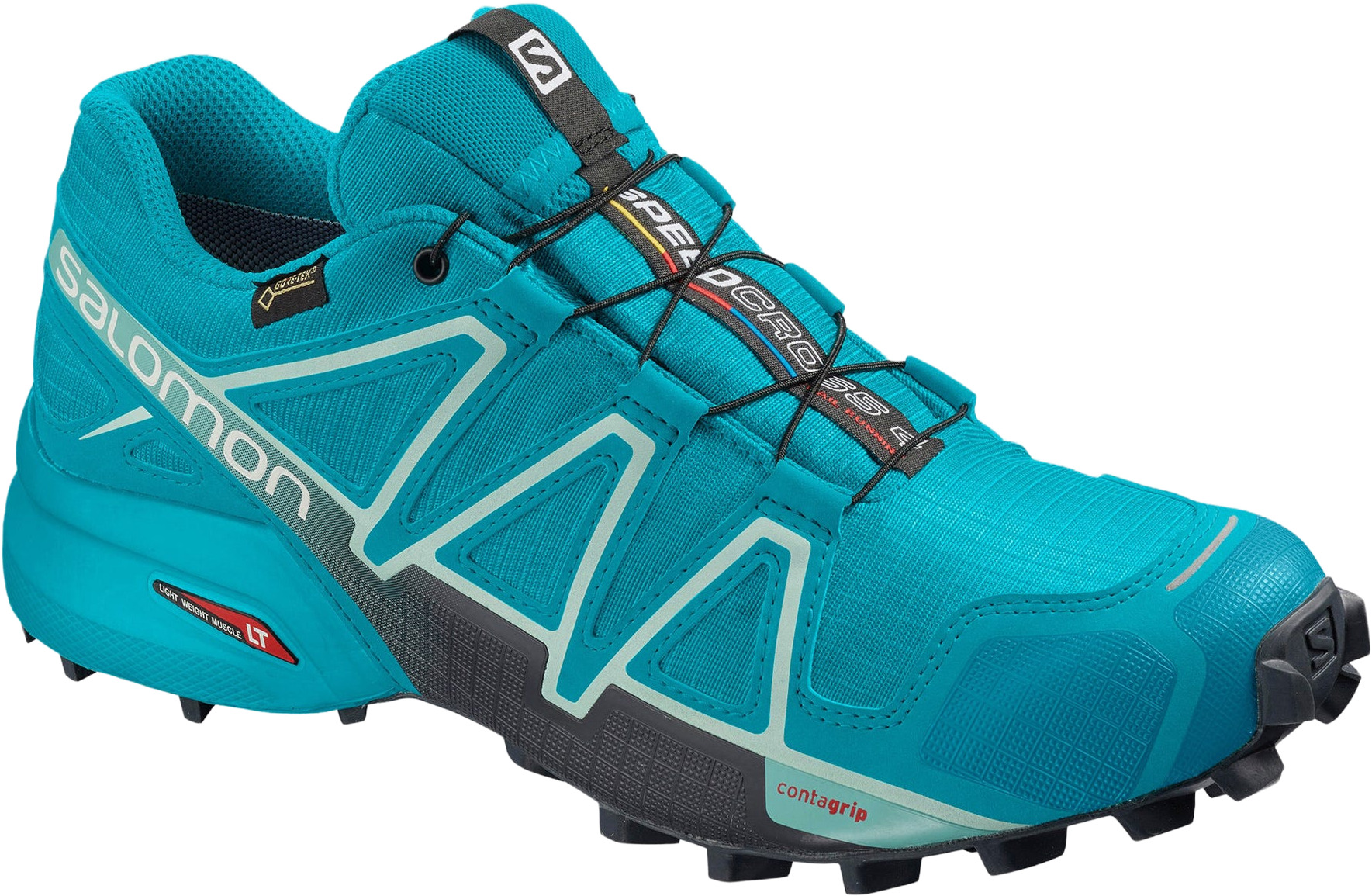 фото Кроссовки женские salomon shoes speedcross 4 gtx w синие 3.5 uk