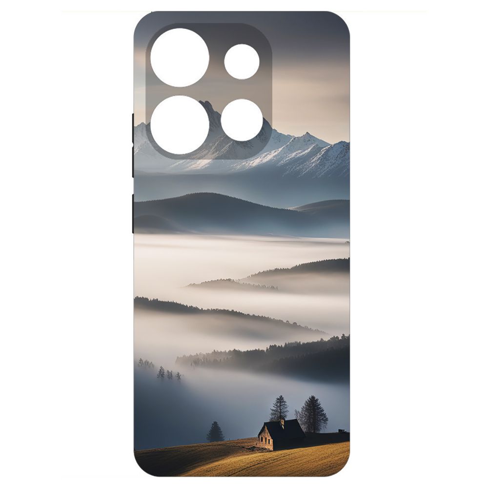 

Чехол-накладка Krutoff Soft Case Туман для Tecno POP 7 Pro черный