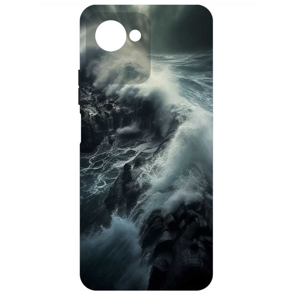 

Чехол-накладка Krutoff Soft Case Шторм для Realme C30s черный