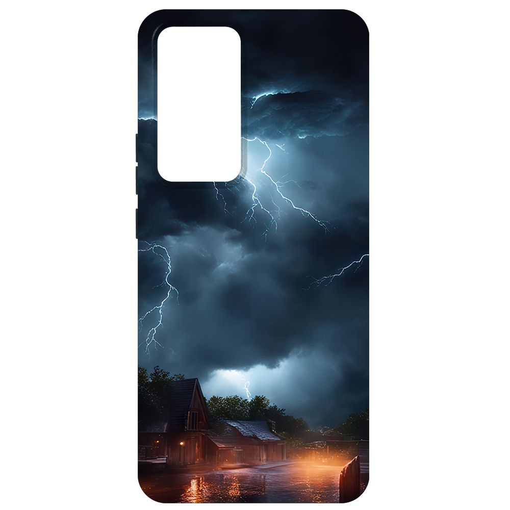 

Чехол-накладка Krutoff Soft Case Ночная гроза для Xiaomi 12T черный
