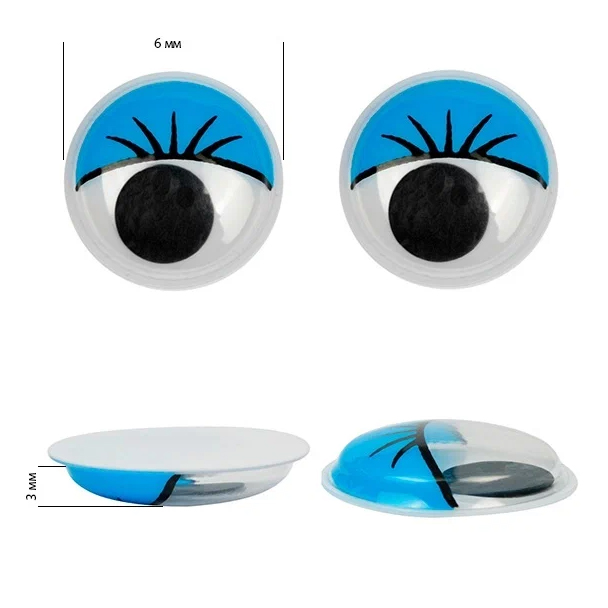 

Magic 4 Toys бегающие, 6 мм, синие, 200 шт, Синий