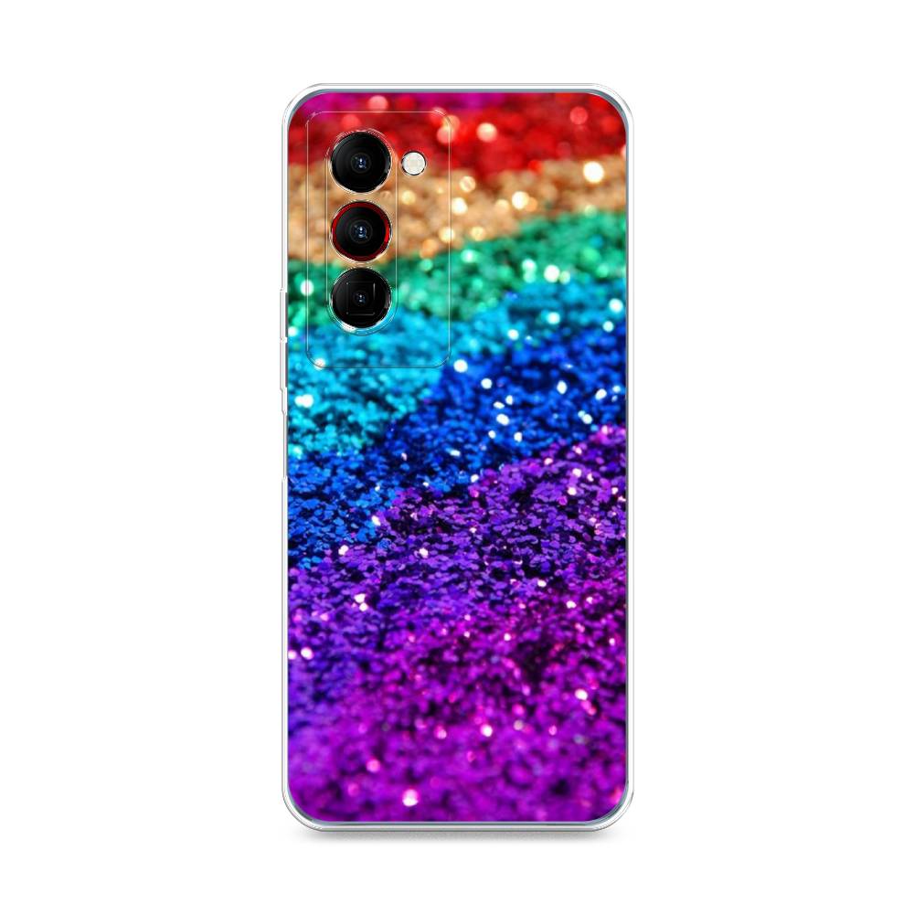 

Чехол Awog на Tecno Camon 18 Premier "Блестящая радуга рисунок", Разноцветный, 300850-3