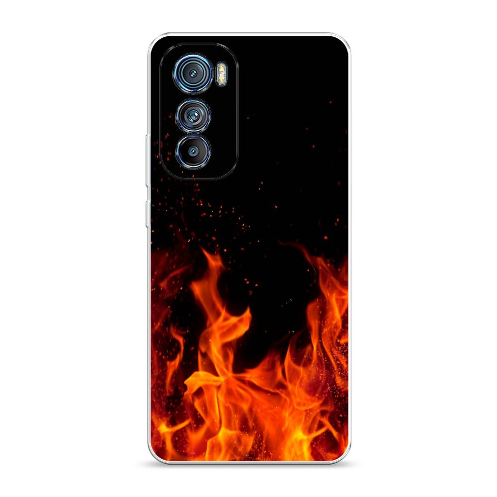 

Чехол силиконовый Awog "Все в огне" для Motorola Edge 30, Разноцветный