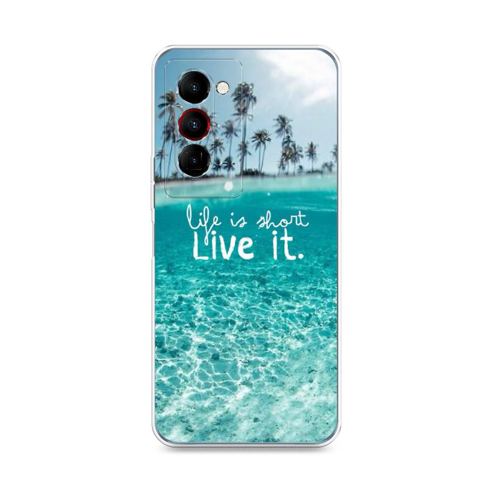 

Чехол Awog на Tecno Camon 18 Premier "Live it", Разноцветный, 300850-7