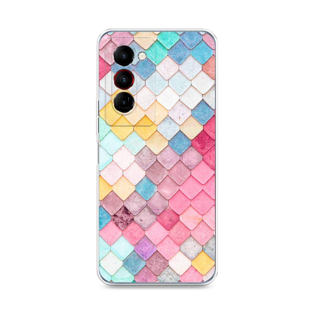 

Чехол Awog на Tecno Camon 18 Premier "Нежные ромбики", Разноцветный, 300850-4