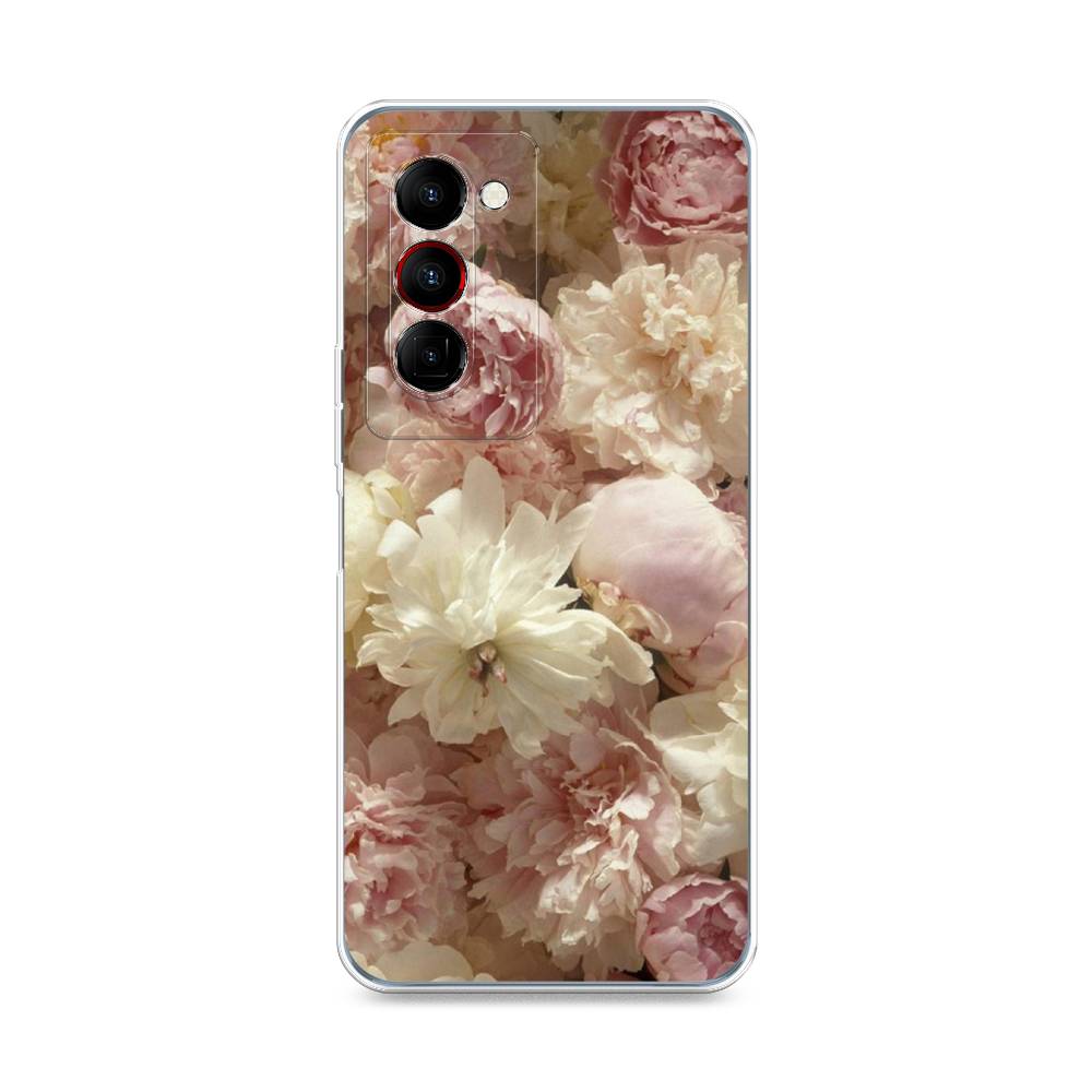 

Чехол Awog на Tecno Camon 18 Premier "Пионы светлые", Разноцветный, 300850-8