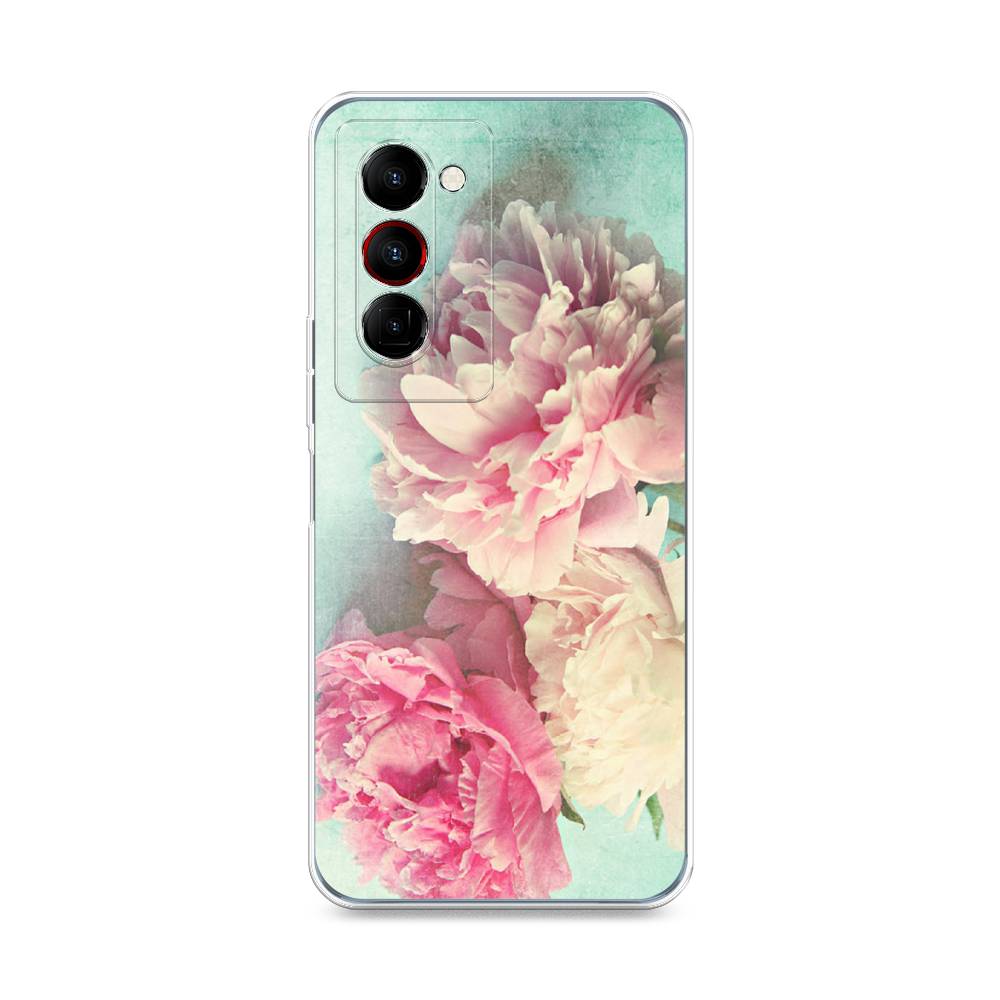

Чехол Awog на Tecno Camon 18 Premier "Пионы new", Разноцветный, 300850-8