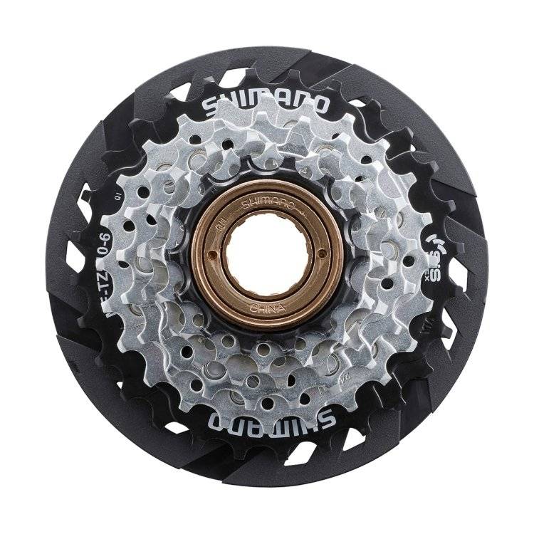 

Трещотка Shimano, TZ510, 6ск, 14-28, с защитой, б/уп., Серебристый, TZ510