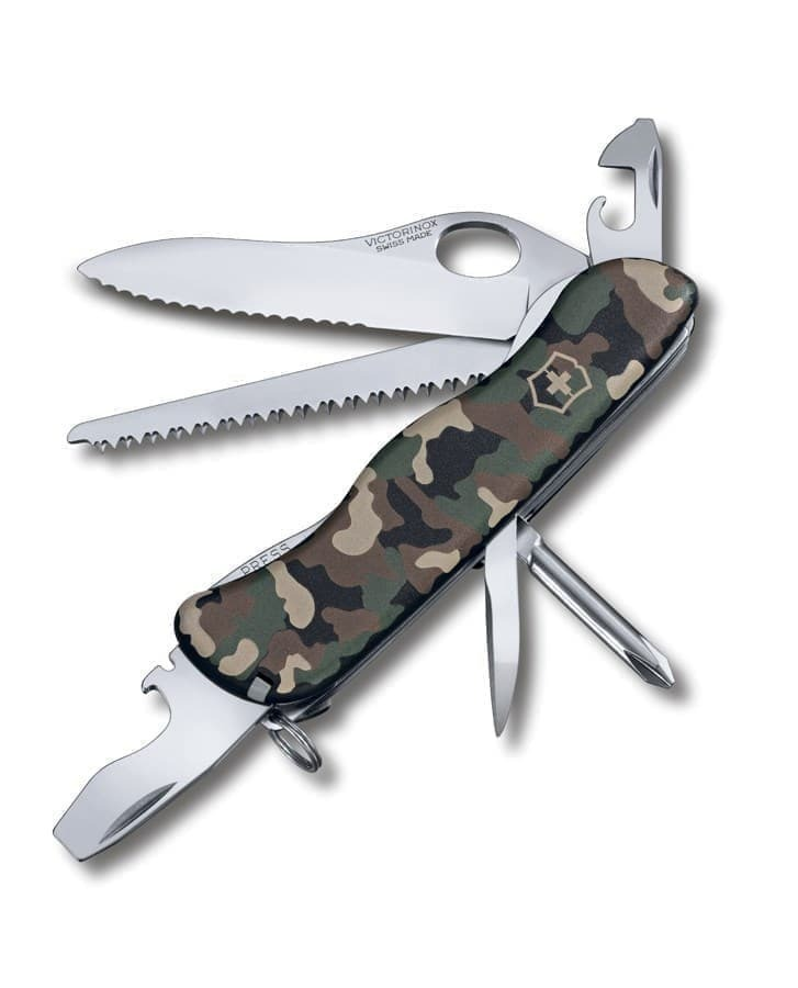 

Нож перочинный VICTORINOX Trailmaster One Hand, 111 мм, 12 функций, с фиксатором лезвия, Зеленый, Trailmaster One Hand