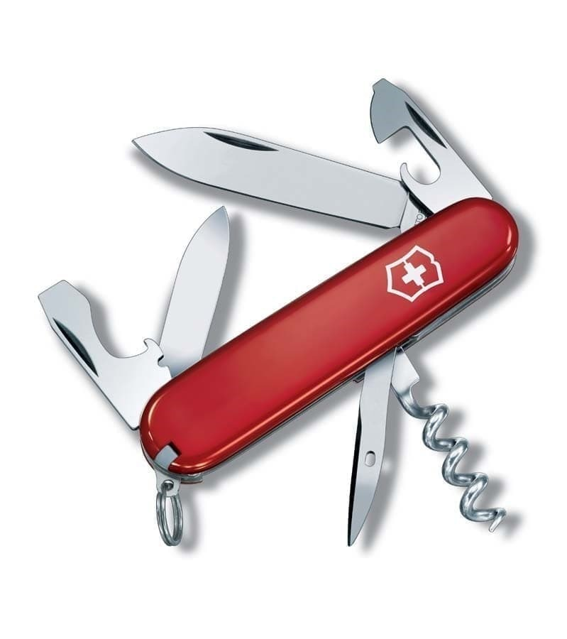 

Нож перочинный VICTORINOX Tourist, 84 мм, 12 функций, красный, Tourist