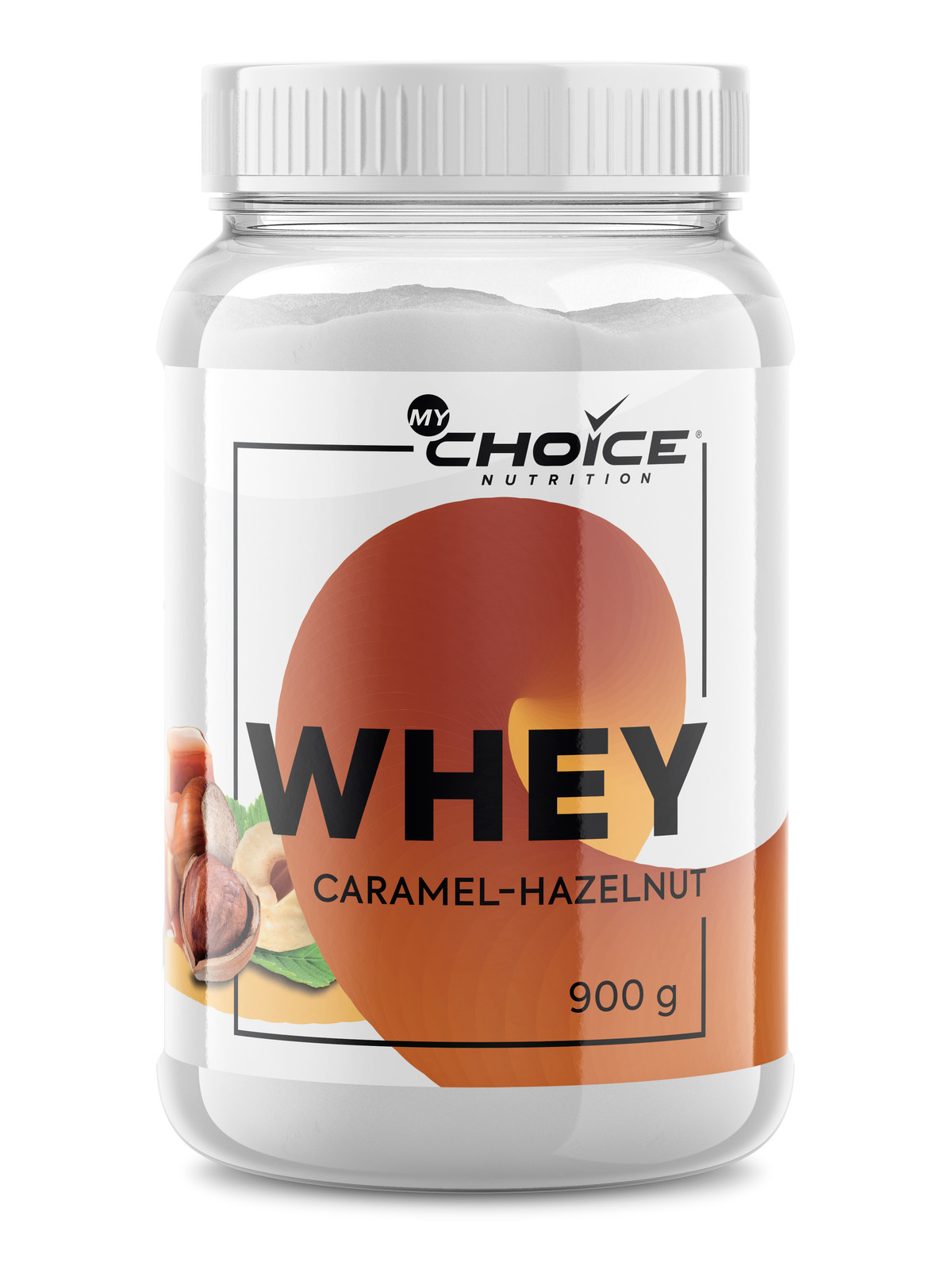 фото Протеин my choice nutrition whey, 900 г, карамель-орех