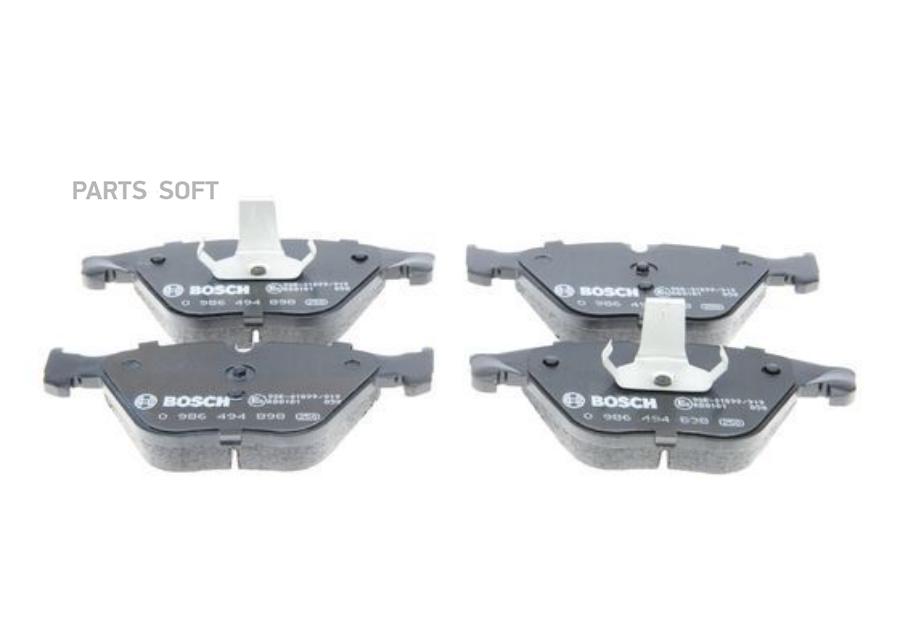 

Колодки тормозные BMW 5 F10/F11 3.0 10-/7 F01-04 3.0 08- передние BOSCH, 0986494898